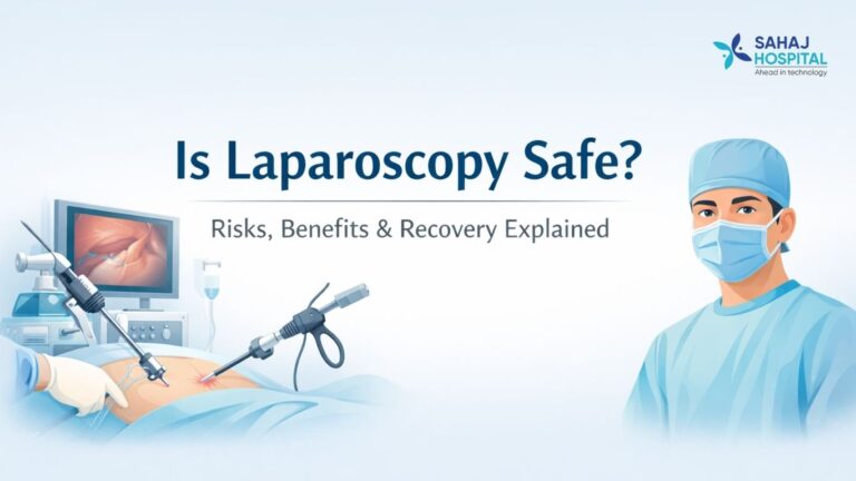 Is laparoscopy safe – minimal medical banner with clean typography and modern design
